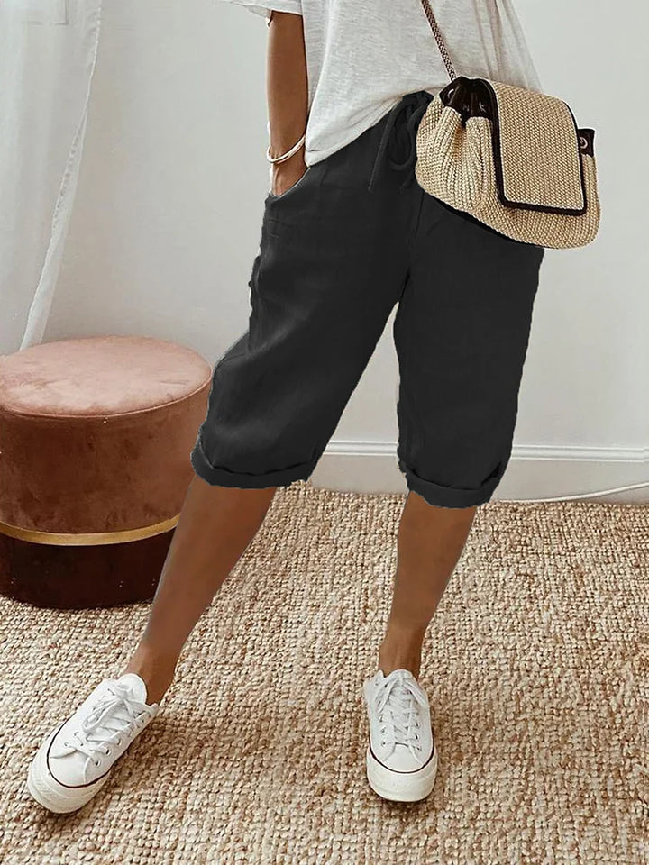 Laluna® | Women's Cotton Linen Shorts