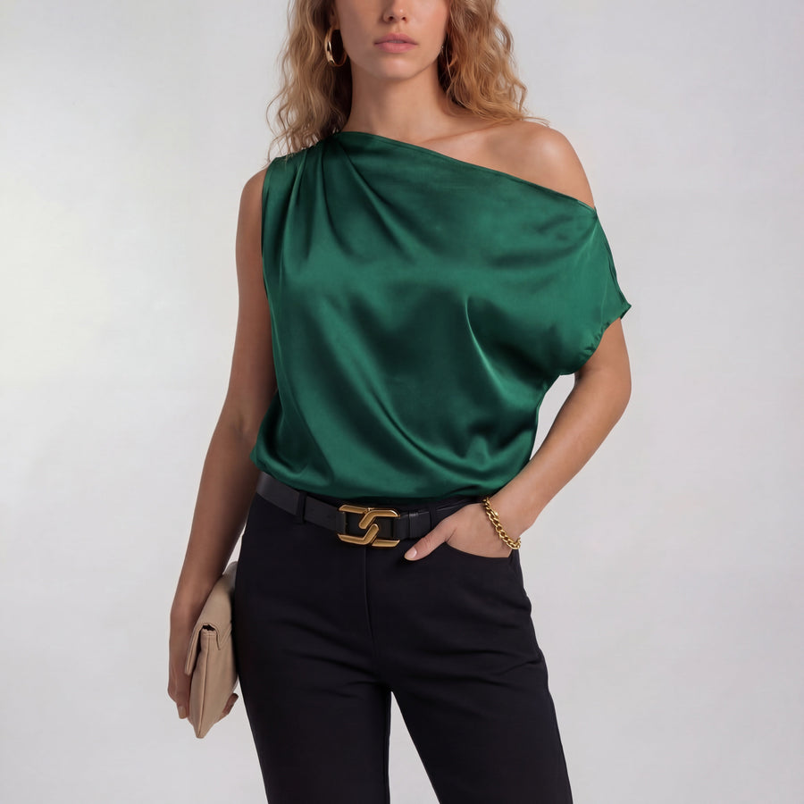 CAMILLA | Chic Casual One Shoulder Blouse