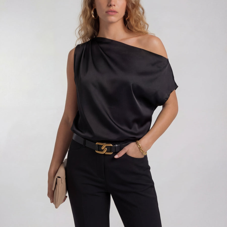 CAMILLA | Chic Casual One Shoulder Blouse