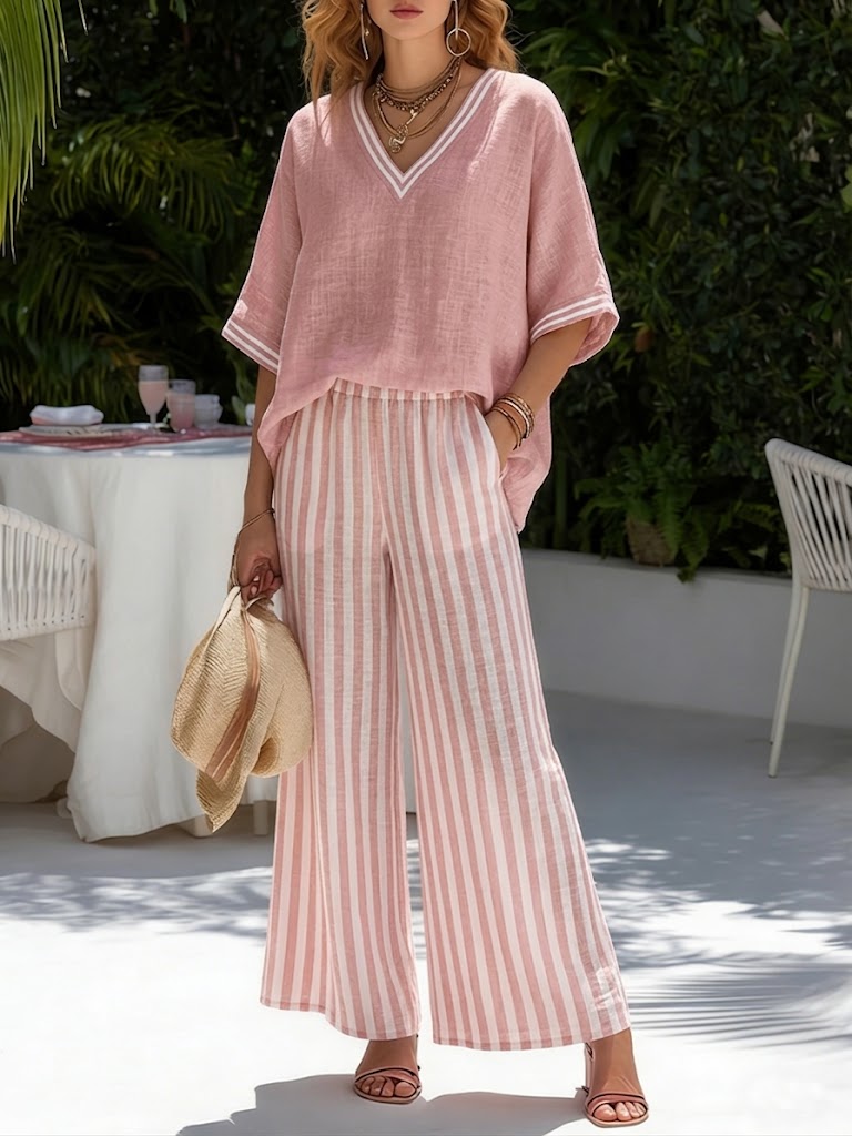 Valerie | Striped Two-Piece Set