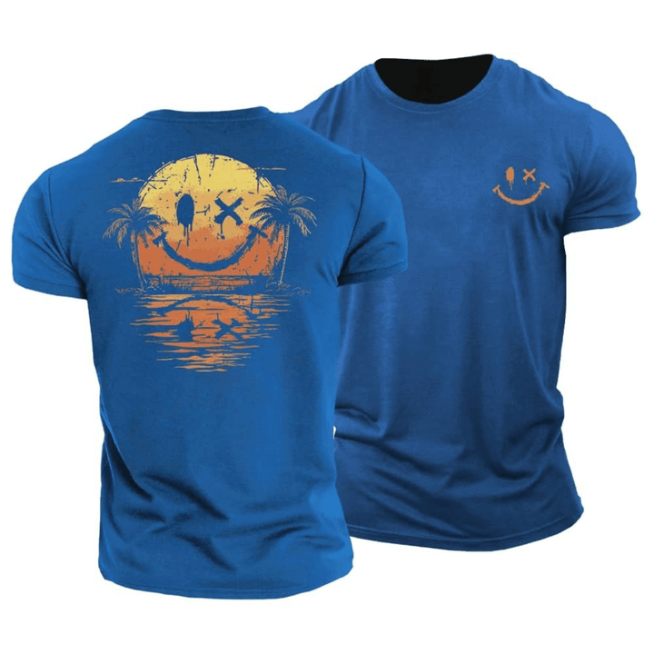 Smiley Sunset Beach Tee