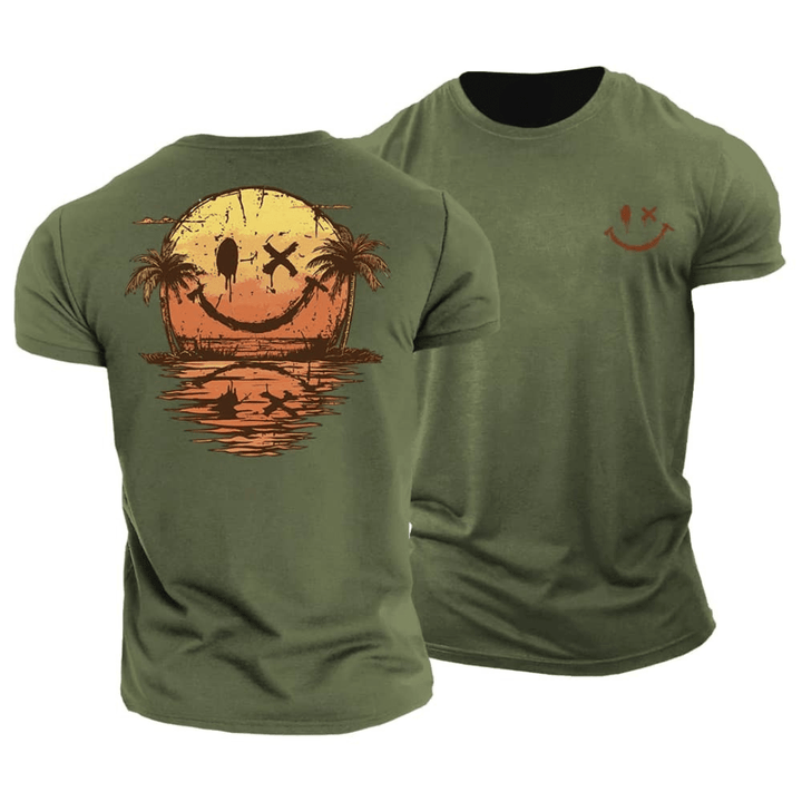 Smiley Sunset Beach Tee