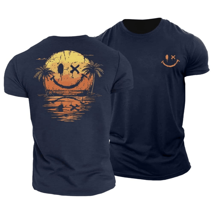 Smiley Sunset Beach Tee