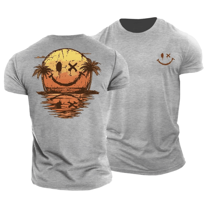 Smiley Sunset Beach Tee