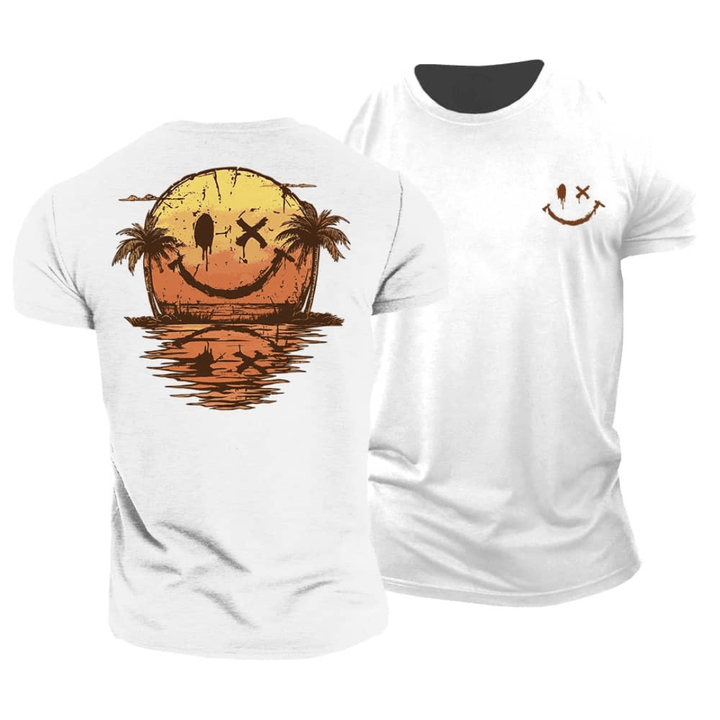Smiley Sunset Beach Tee